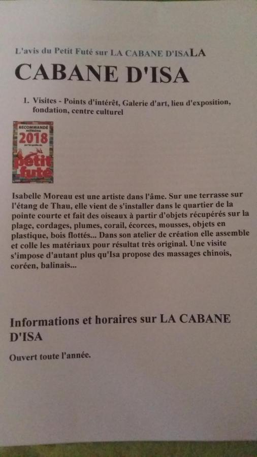 La Cabane D'Isa Sète Extérieur photo